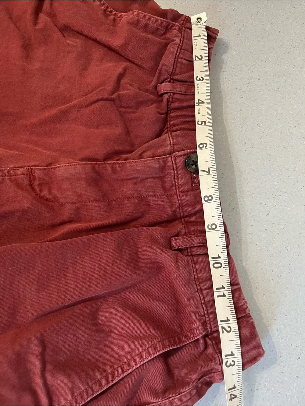 Bear Bottom Clothing Shorts Men’s M Burgundy Stretch 6.5